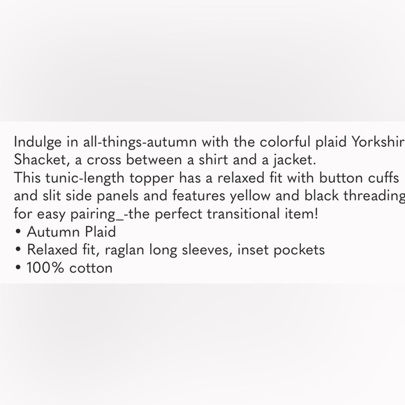 NWT | Cabi 4298 Yorkshire Shacket - Picture 4 of 5